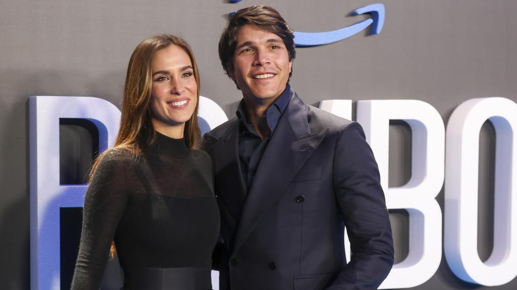 María Pombo y Pablo Castellano en el estreno de 'Pombo'.