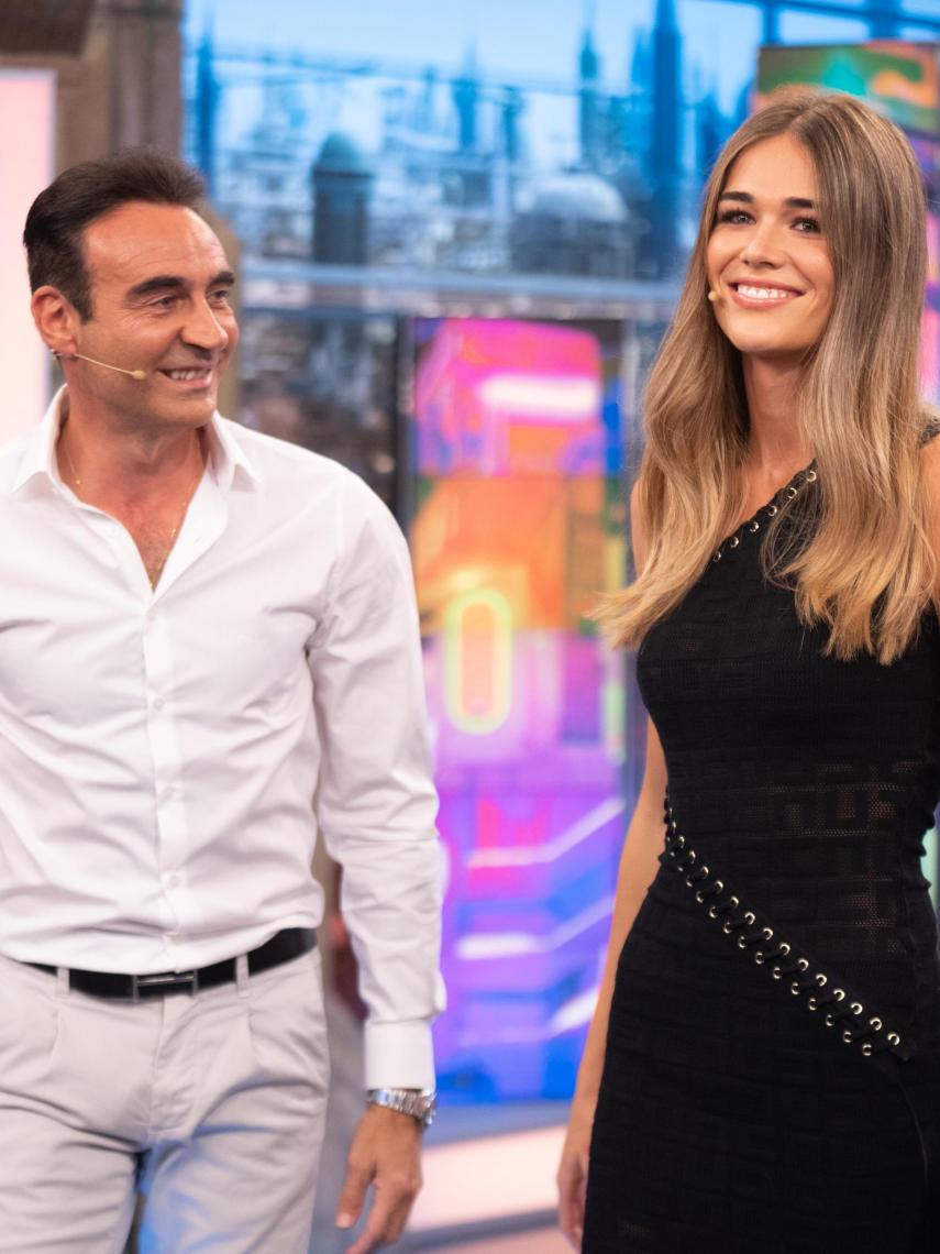 Ana Soria y Enrique Ponce, durante su visita a 'El Hormiguero'.