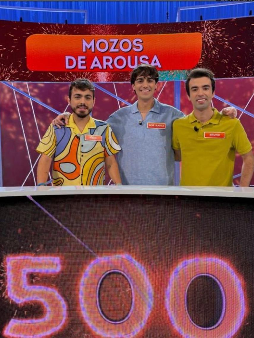 Los Mozos de Arousa, en 'Reacción en cadena' en el programa número 500.