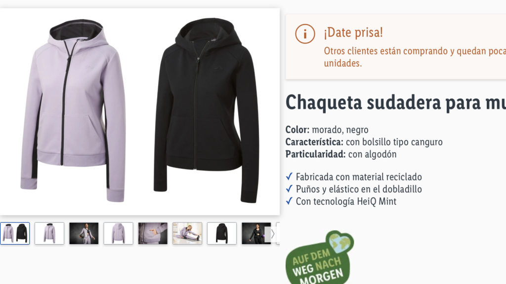 Chaqueta para mujer.