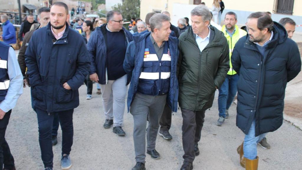 Page, Feijóo y Núñez en Letur (Albacete).