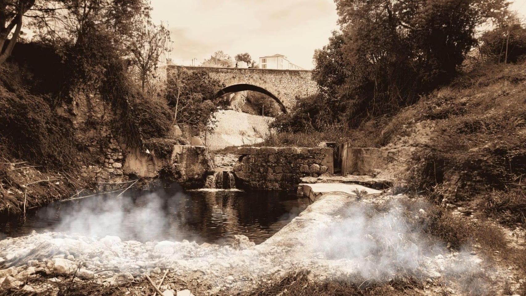 Puente Algezares de Alcoy, donde se encontró el cuerpo del niño.