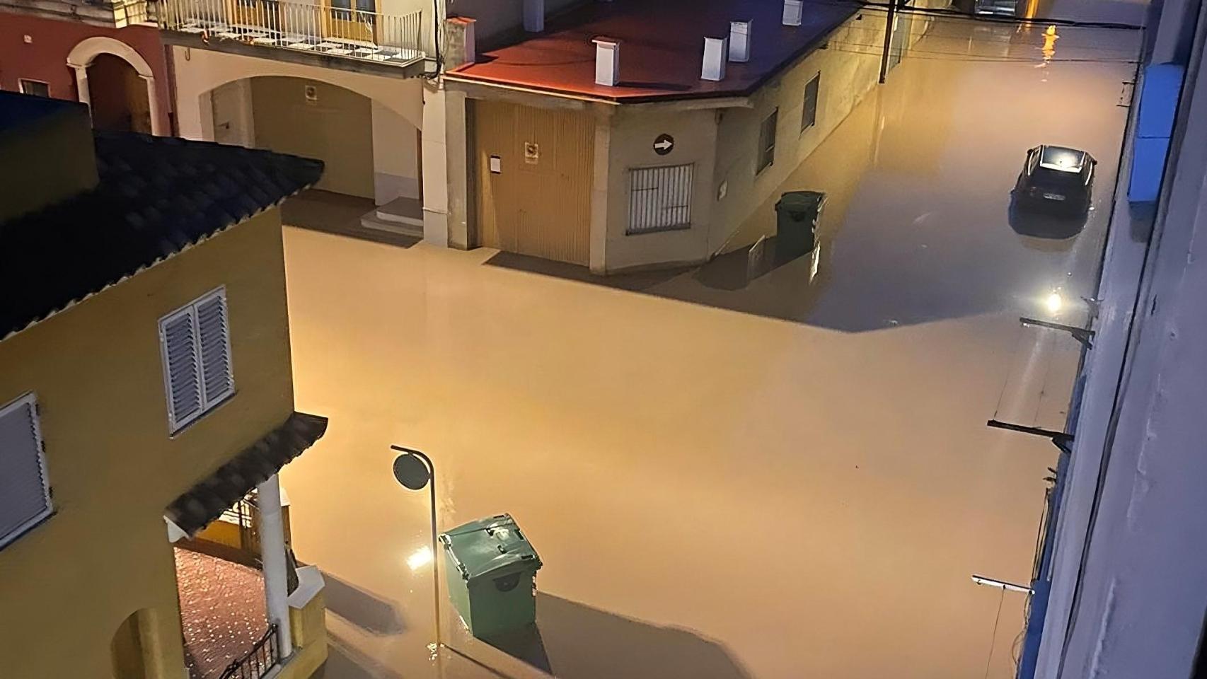 La vista de una de las localidades afectadas por la DANA en la Ribera Baixa este martes 29, Polinyà de Xúquer