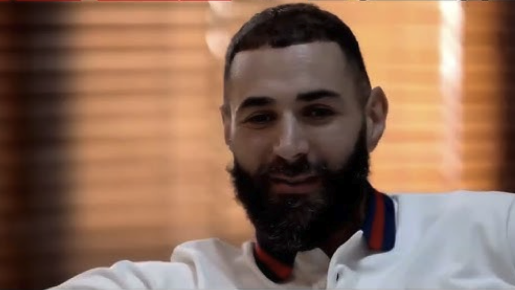 Benzema, durante su entrevista en El Chiringuito