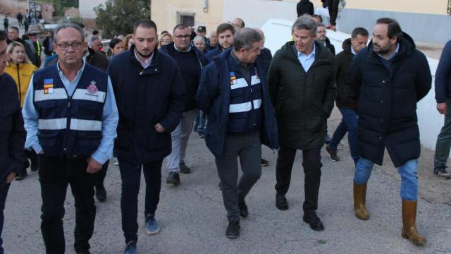 Page, Feijóo y Núñez en Letur (Albacete).