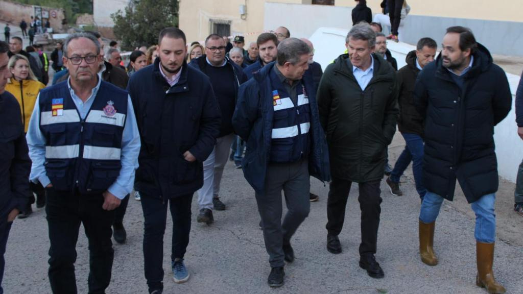 Page, Feijóo y Núñez en Letur (Albacete).