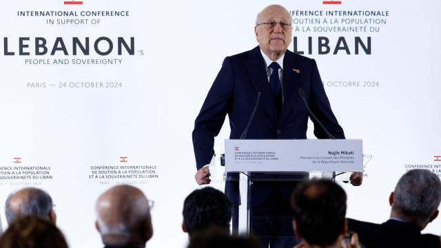 El primer ministro interino del Líbano, Najib Mikati.