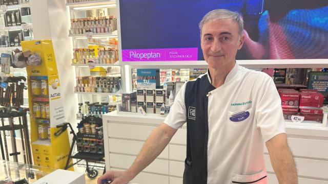 Antonio Figueroa, el alma de la Farmacia Castro de A Coruña.