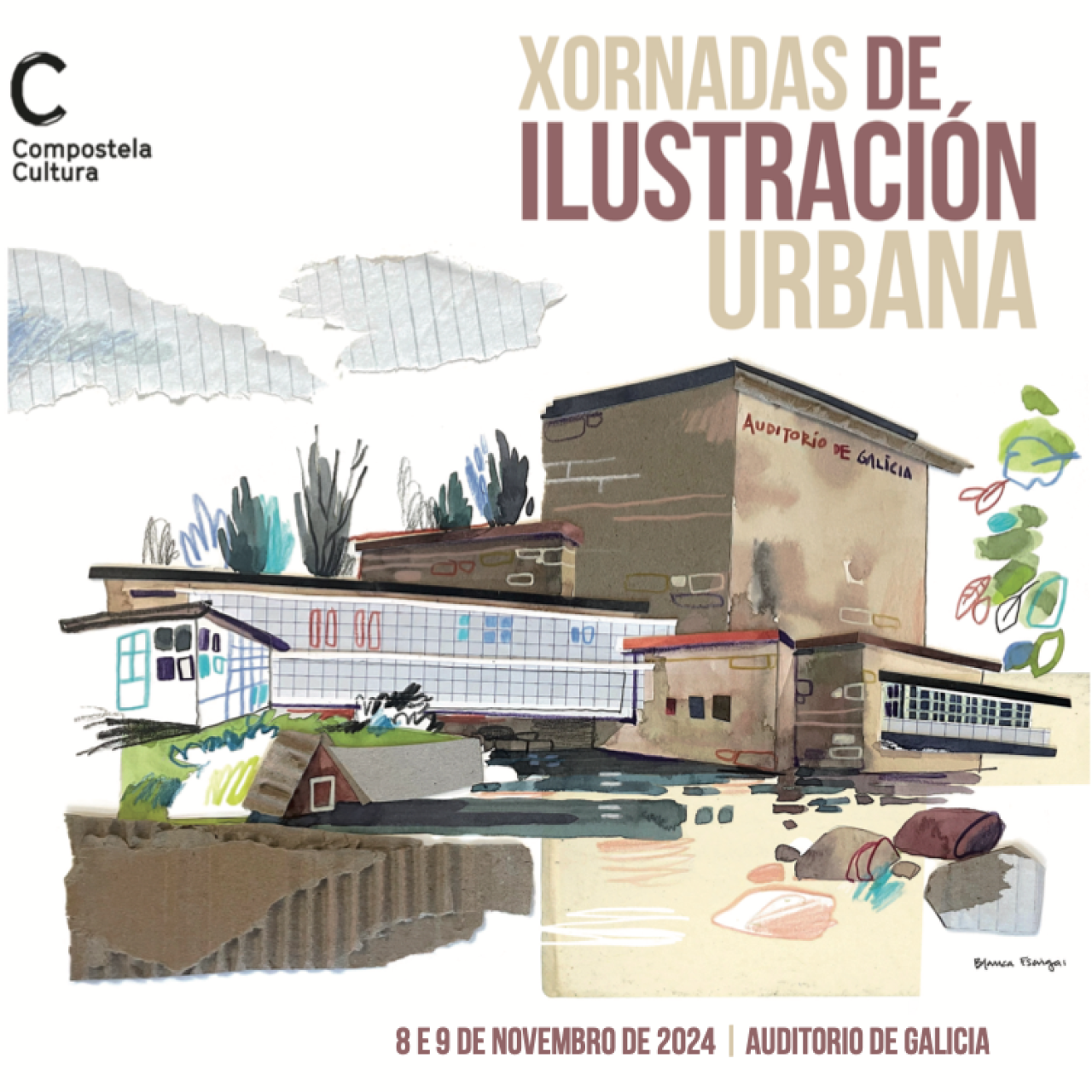 Santiago acoge una nueva edición de 'Compostela ilustrada'.