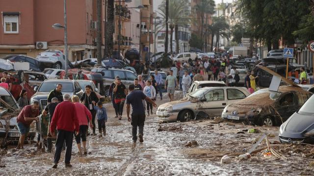 La ciudad valenciana de Paiporta este miércoles