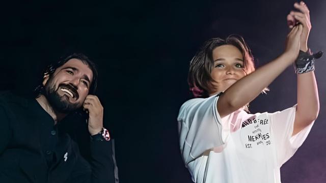 Antonio Orozco y su hijo, Jan, en una imagen de archivo.