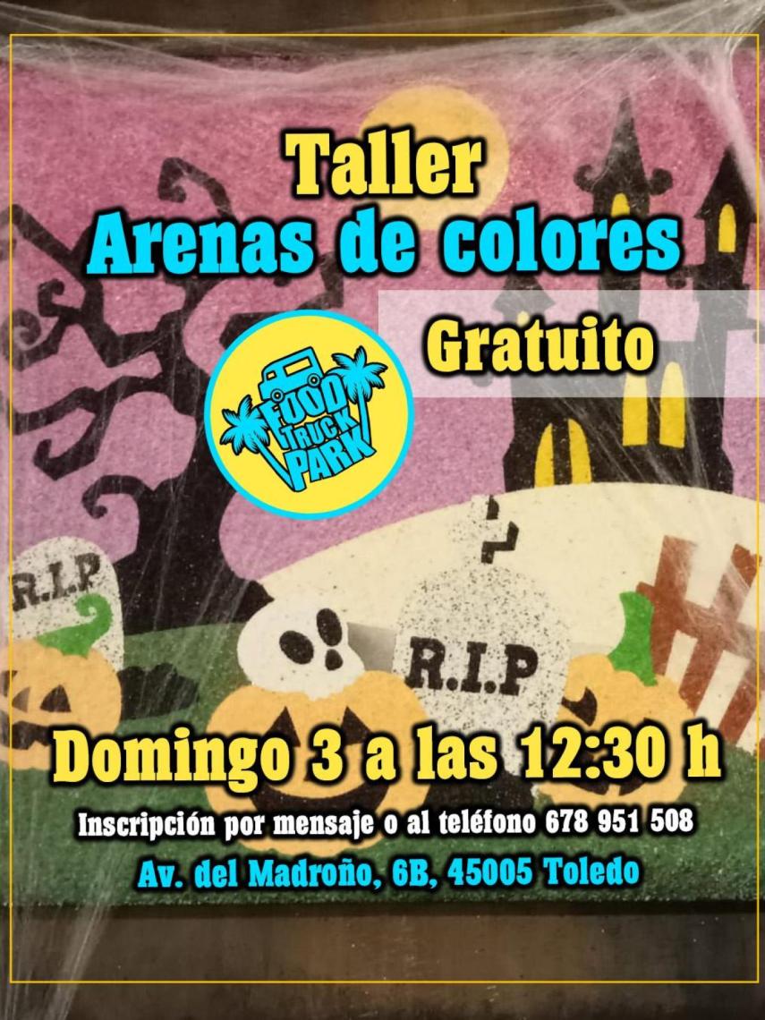 Taller de arenas de colores en Food Truck Park