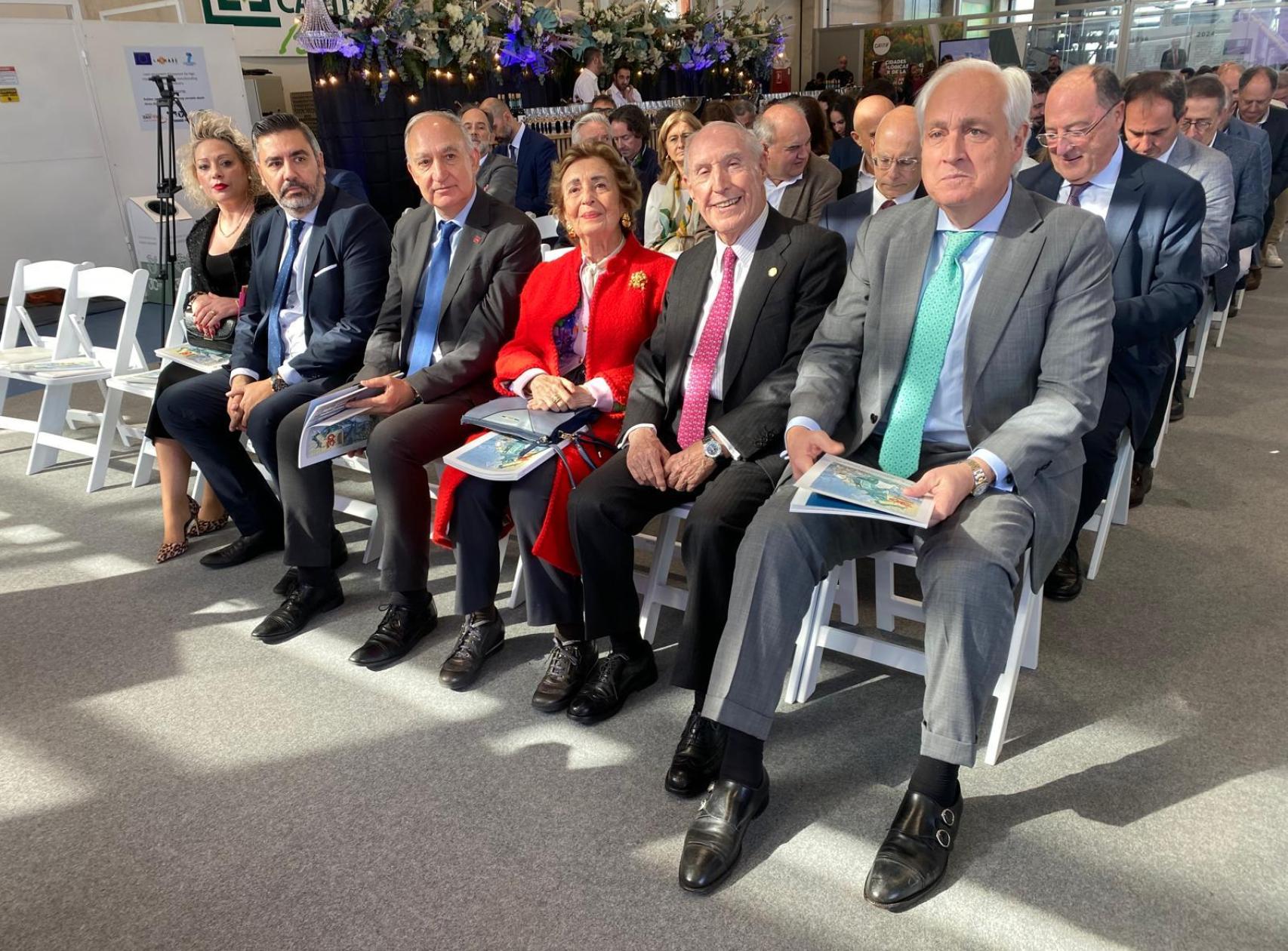 El subdirector general de Cartif, Sergio Sanz; el rector de la Universidad de Valladolid, Antonio Largo; el fundador y director general de Cartif, José Ramón Perán; y el presidente del Tribunal Superior de Justicia de Castilla y León, José Luis Concepción