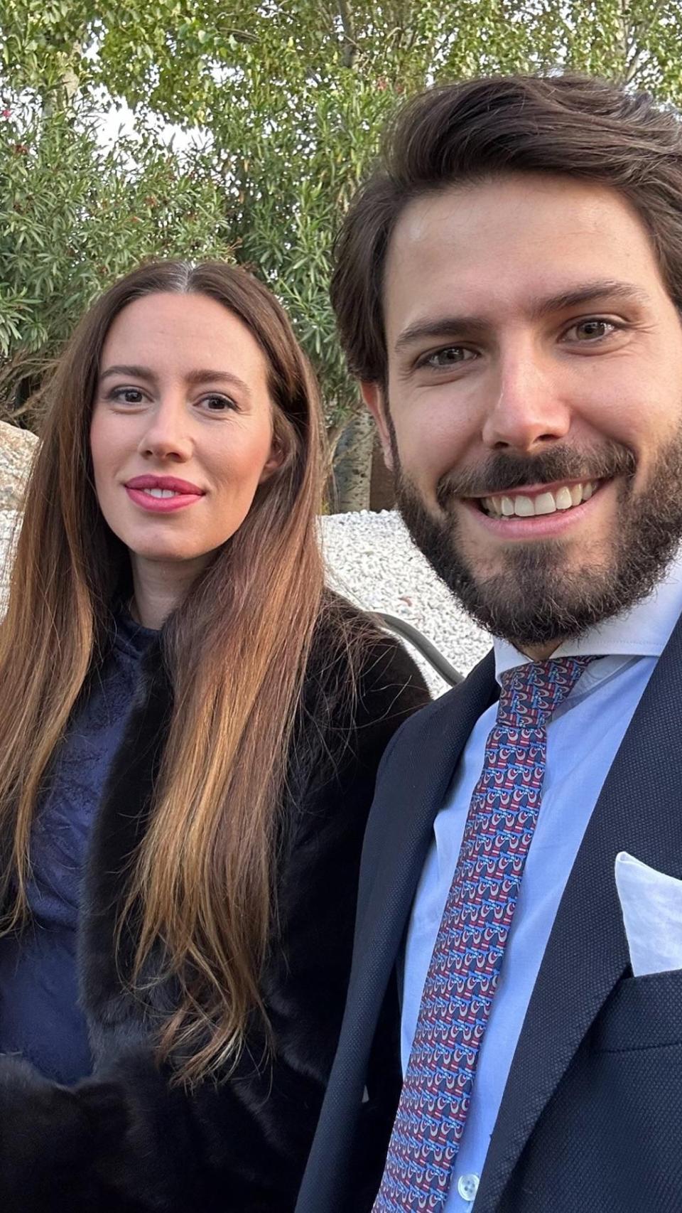 Carola Escámez junto a Roberto Martín en una imagen de sus redes sociales.