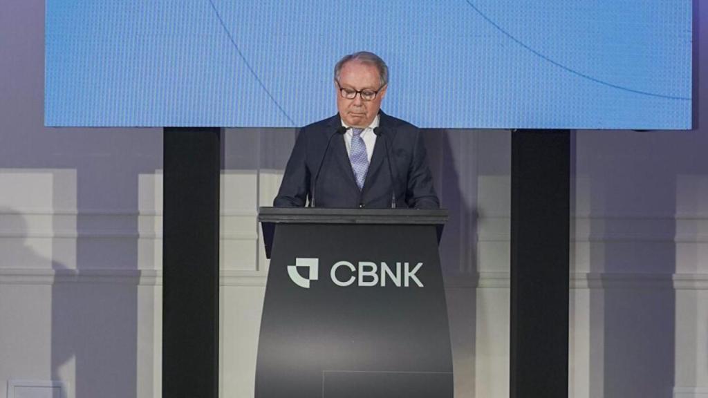 Mateo Velasco, presidente de CBNK, en su intervención en Málaga.