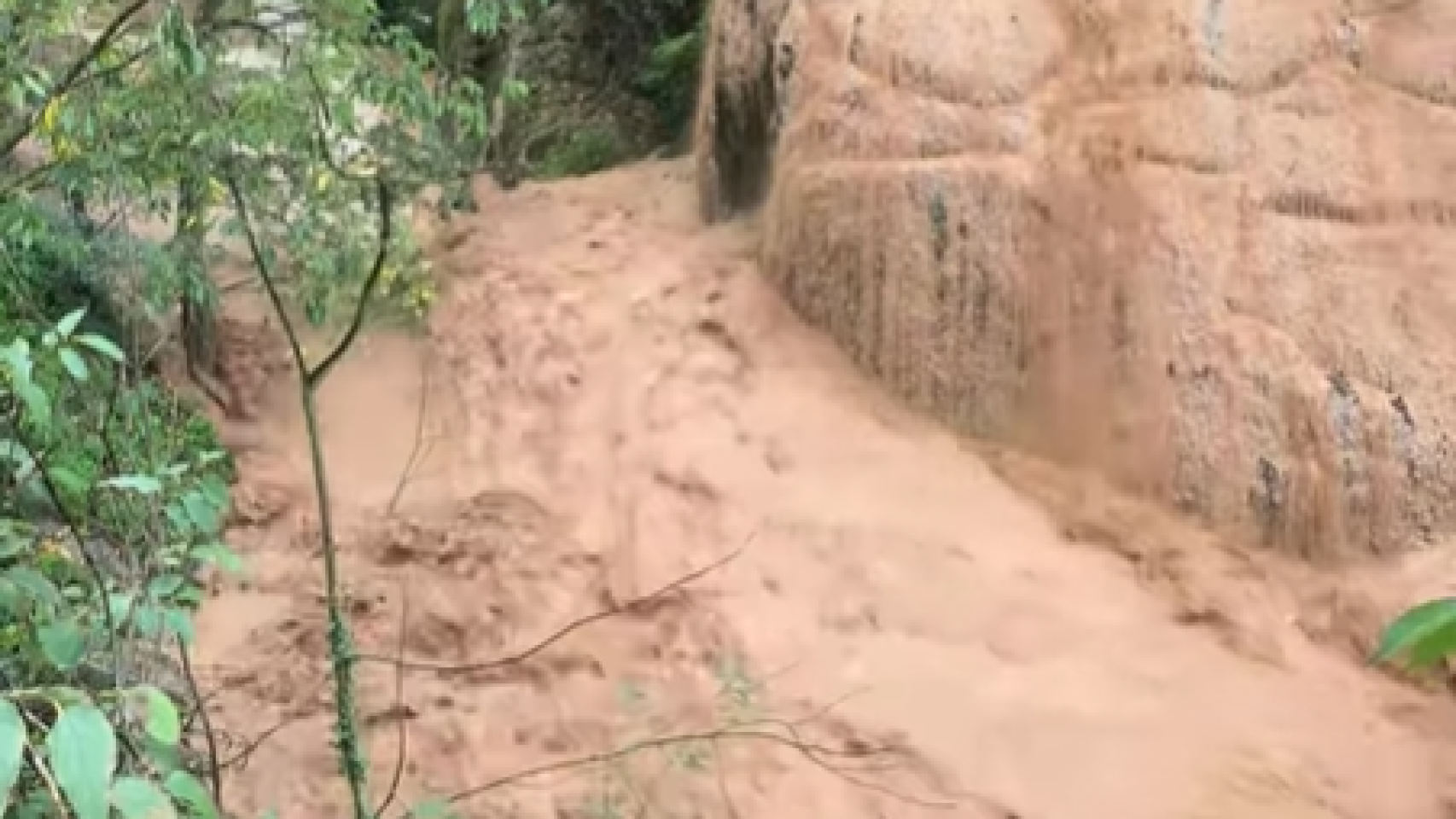 Así se encontraba este miércoles el Monasterio de Piedra.