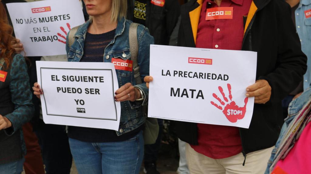 Los sindicatos UGT y CCOO han denunciado esta nueva muerte en el ámbito laboral aragonés