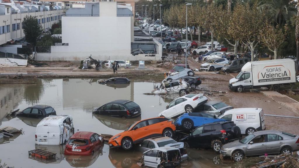 Una zona de la localidad de Alfafar, en Valencia, después de la DANA.