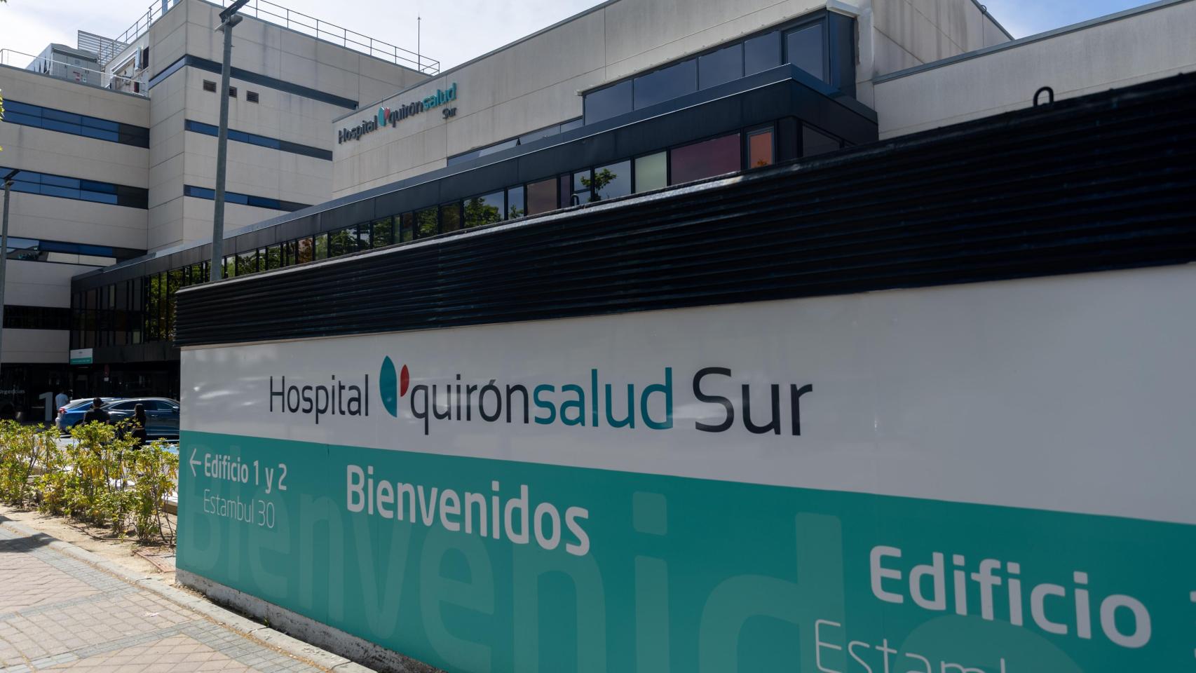 Fachada del hospital Quirónsalud Sur, en Alcorcón, Madrid.