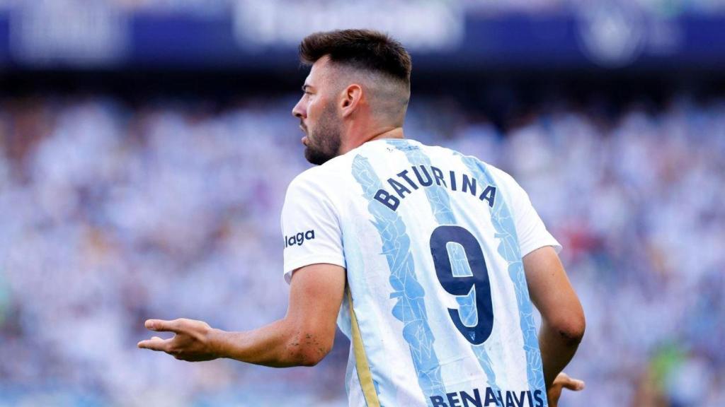 Roko Baturina, delantero del Málaga CF