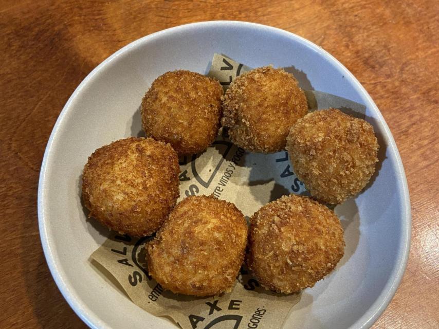 Las croquetas, una de las especialidades de Gastroteca Salvaxe.