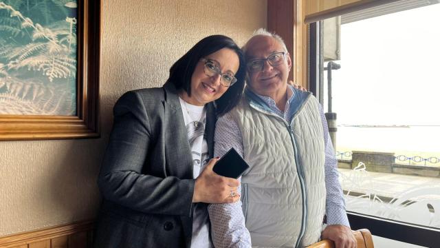 Manuel y Patricia, padre e hija, dueños de La Cabaña del Pescador