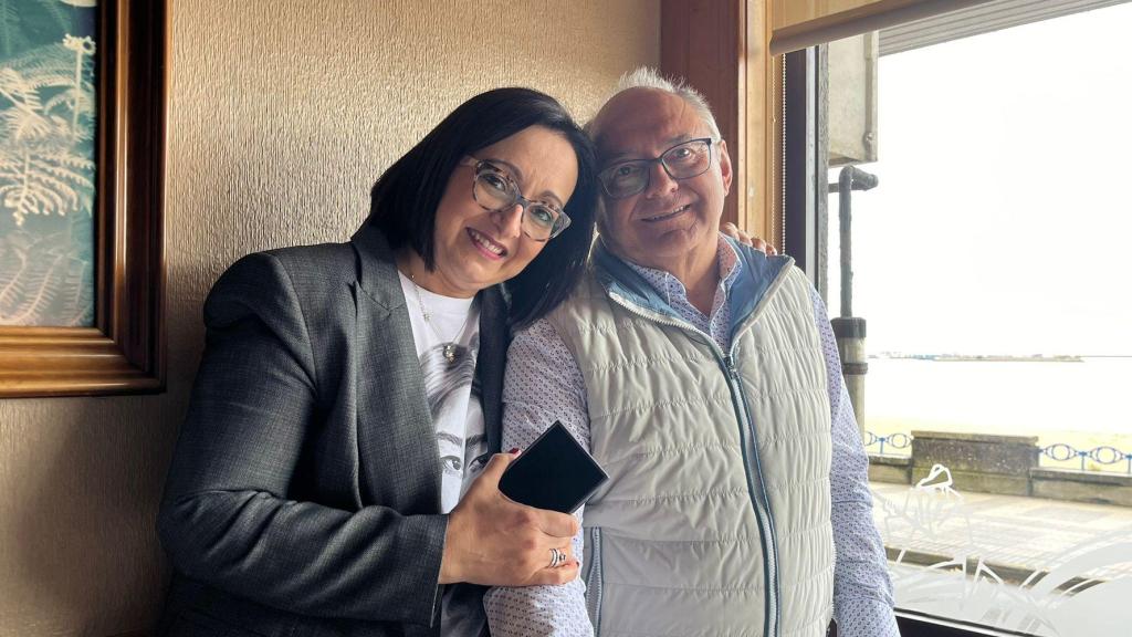 Manuel y Patricia, padre e hija, dueños de La Cabaña del Pescador