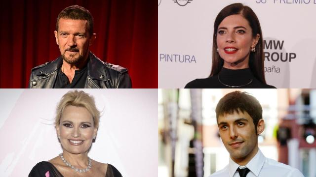 Antonio Banderas, Maribel Verdú, Ainhoa Arteta y El mago Pop