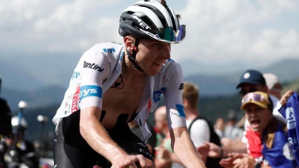 Tadej Pogacar, en la subida al Col de la Loze en el Tour de Francia de 2023.