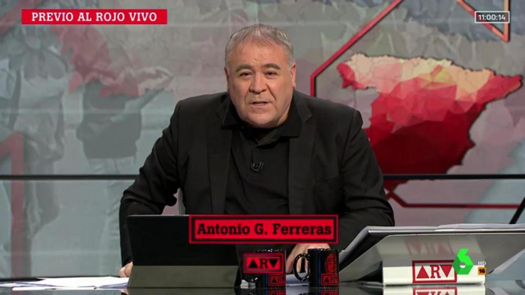 Antonio García Ferreras en 'Al Rojo Vivo'.