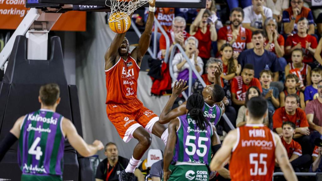 Baxi Manresa vs Unicaja de Málaga de la Liga Endesa.