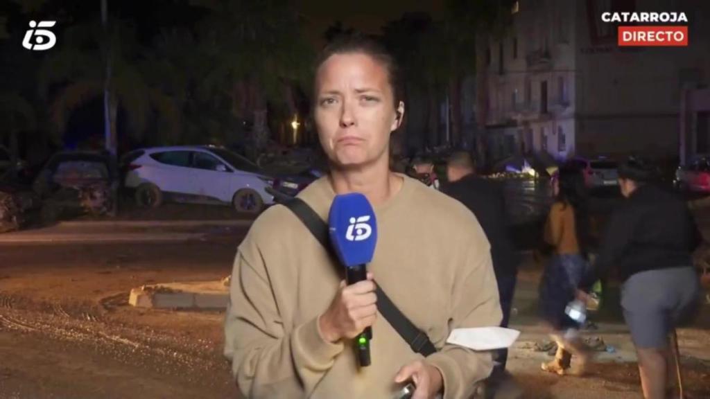 María Casado en 'Informativos Telecinco'.