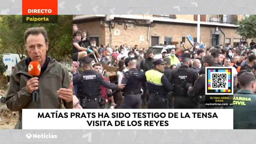 Matías Prats en 'Antena 3 Noticias'.