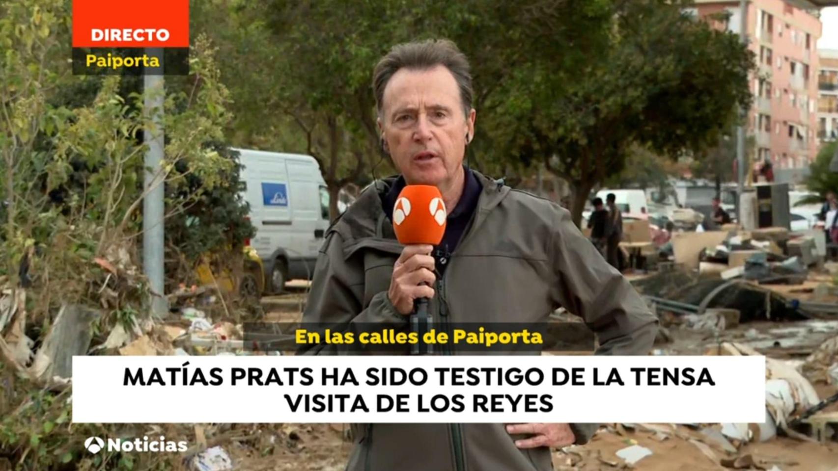 Matías Prats en 'Antena 3 Noticias'.