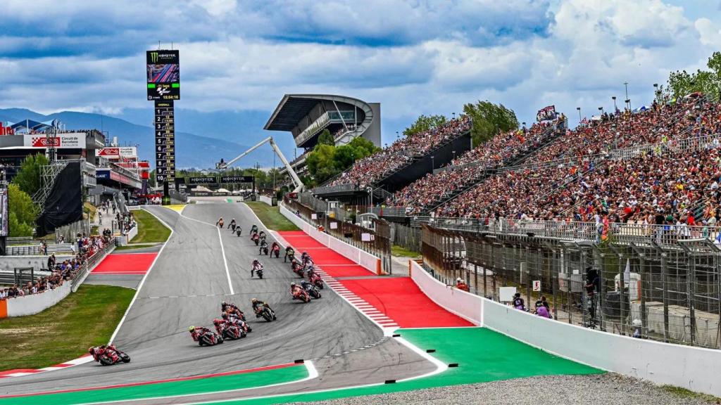 Imagen de la carrera de MotoGP de 2023 en el circuito de Barcelona-Cataluña.