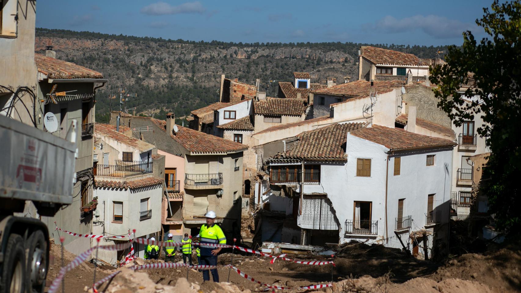 Los enormes destrozos provocados por la DANA en Letur (Albacete).