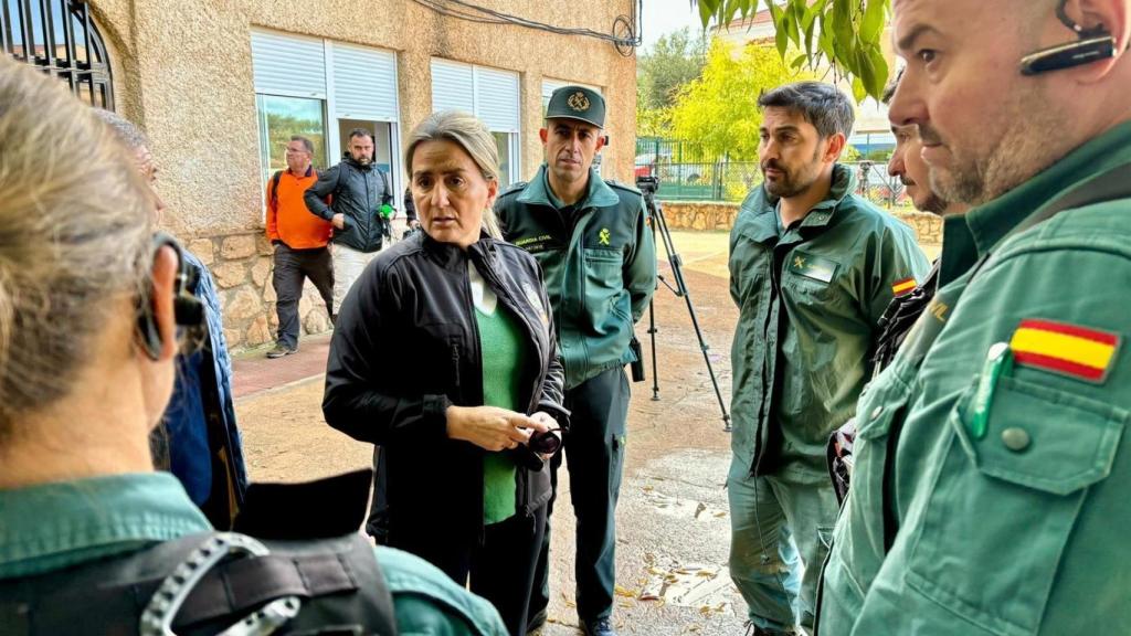 La delegada del Gobierno en Castilla-La Mancha, Milagros Tolón, esta semana durante una visita a Letur.