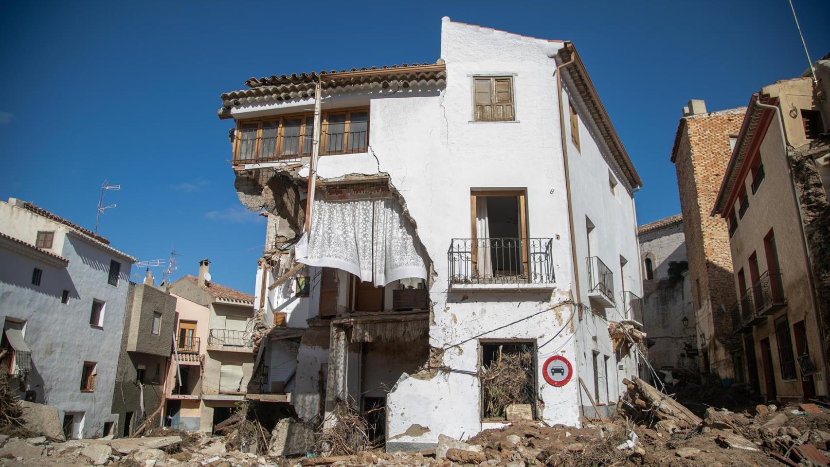 Una imagen de la destrucción provocada por la DANA en Letur (Albacete).