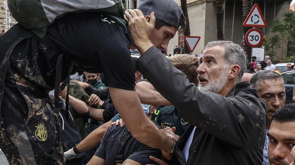 Felipe VI, el pasado domingo, 3 de noviembre, en Paiporta.