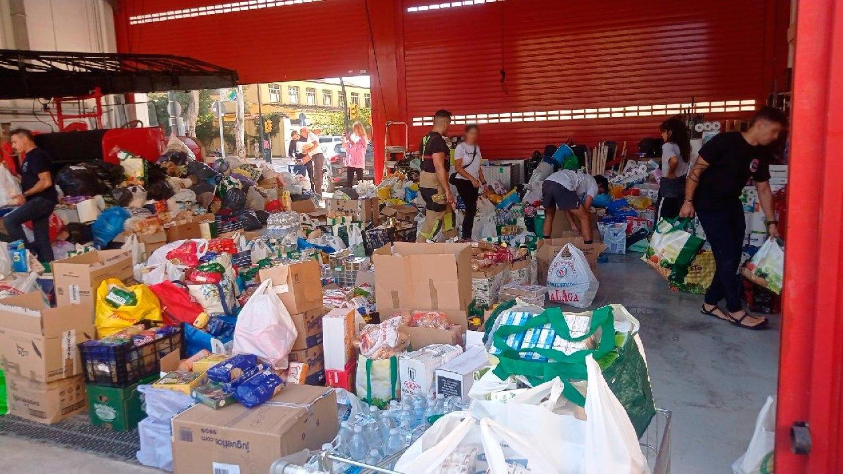 Un parque de bomberos de Málaga.