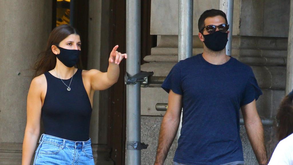 Mafalda y Marc, paseando por las calles de Nueva York en 2020.