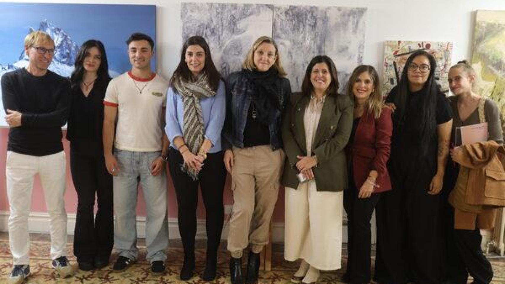 JL Leal / ICAL . La vicepresidenta de la Junta de Castilla y León y consejera de Familia e Igualdad de Oportunidades, Isabel Blanco, visita la exposición 'Art on the road 2024'.