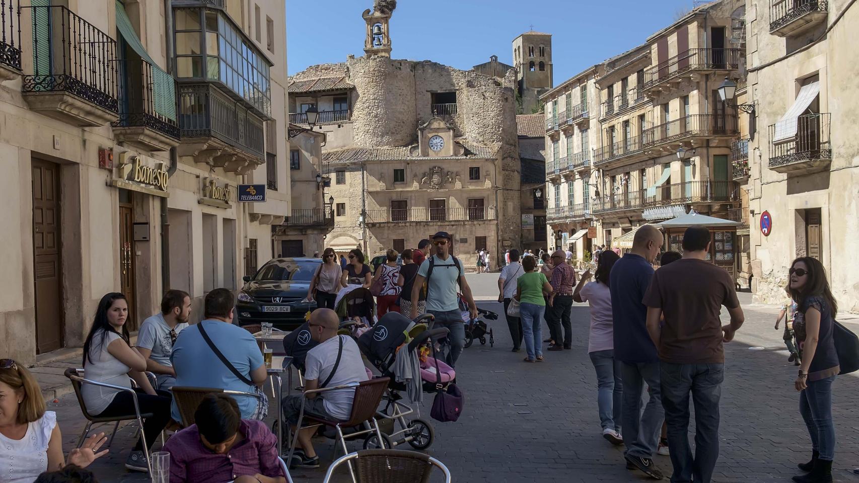 Turistas en Sepúlveda