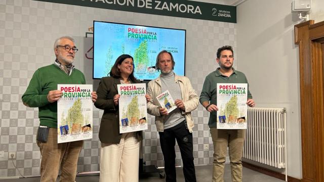 Presentación del certamen 'Poesía por la provincia' en la Diputación de Zamora