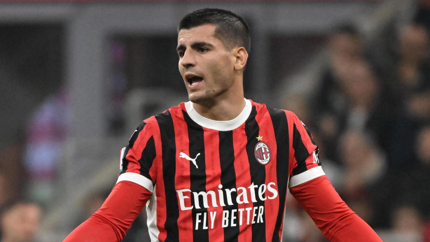 Álvaro Morata, con el Milan