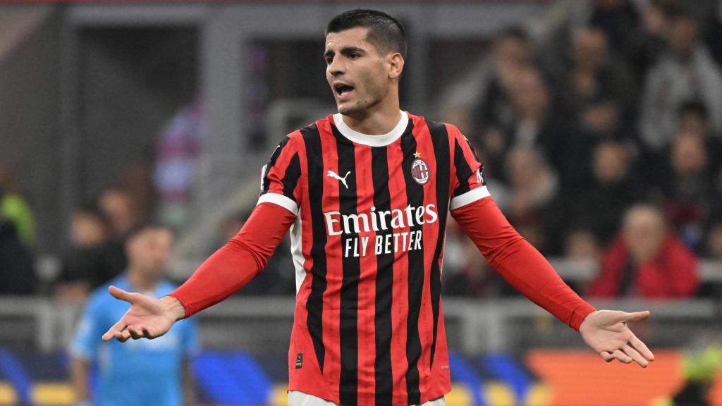 Álvaro Morata, con el Milan