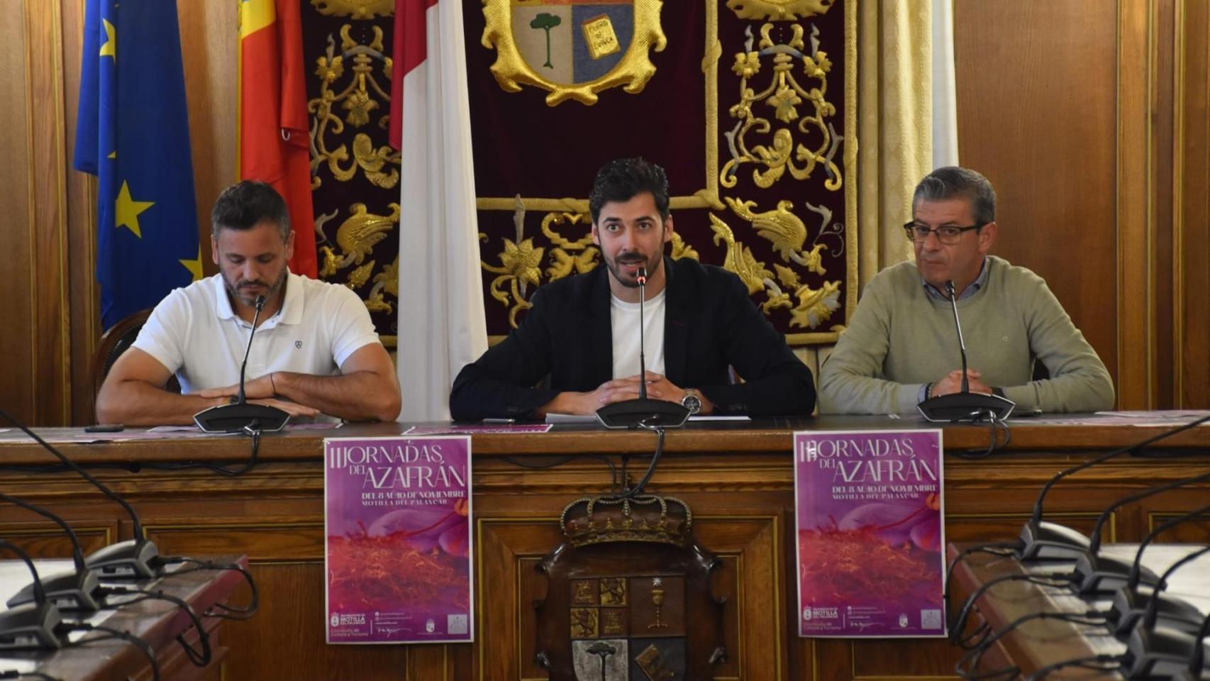 Presentación de las Jornadas del Azafrán de Motilla del Palancar (Cuenca).