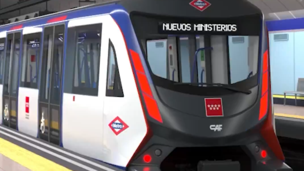 El render de uno de los nuevos trenes de Metro de Madrid.