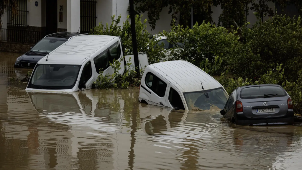 Coches afectados por la reciente DANA.