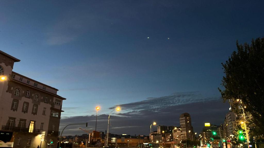 Cielos con nubes y claros en A Coruña